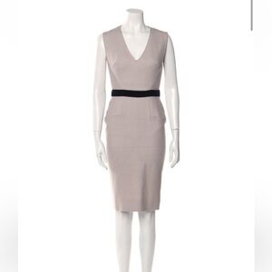Victoria Beckham Grey Sheath Dress